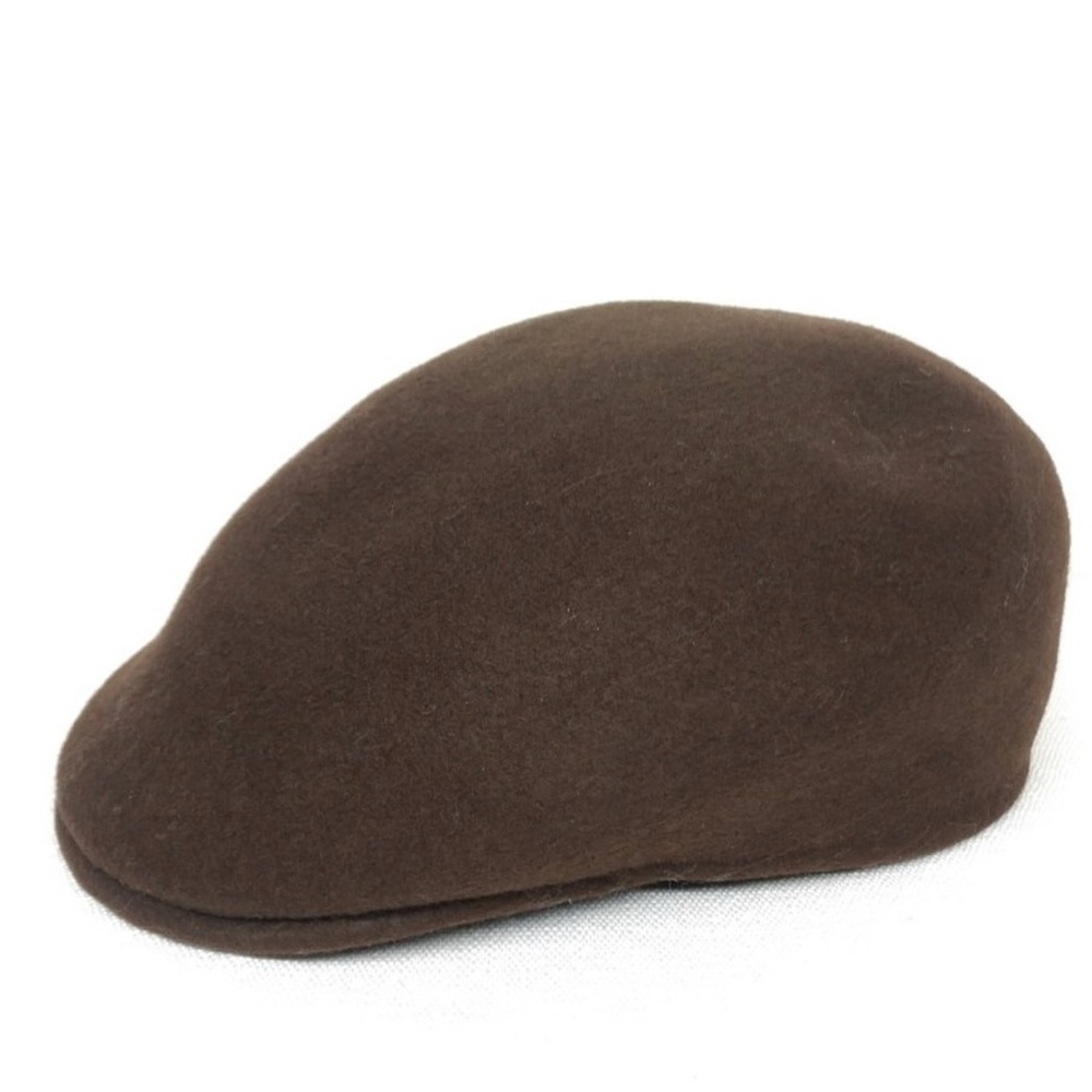 Kangol Hat Wool Beret Newsboy Tan Mens Unisex Cap Made in England Large